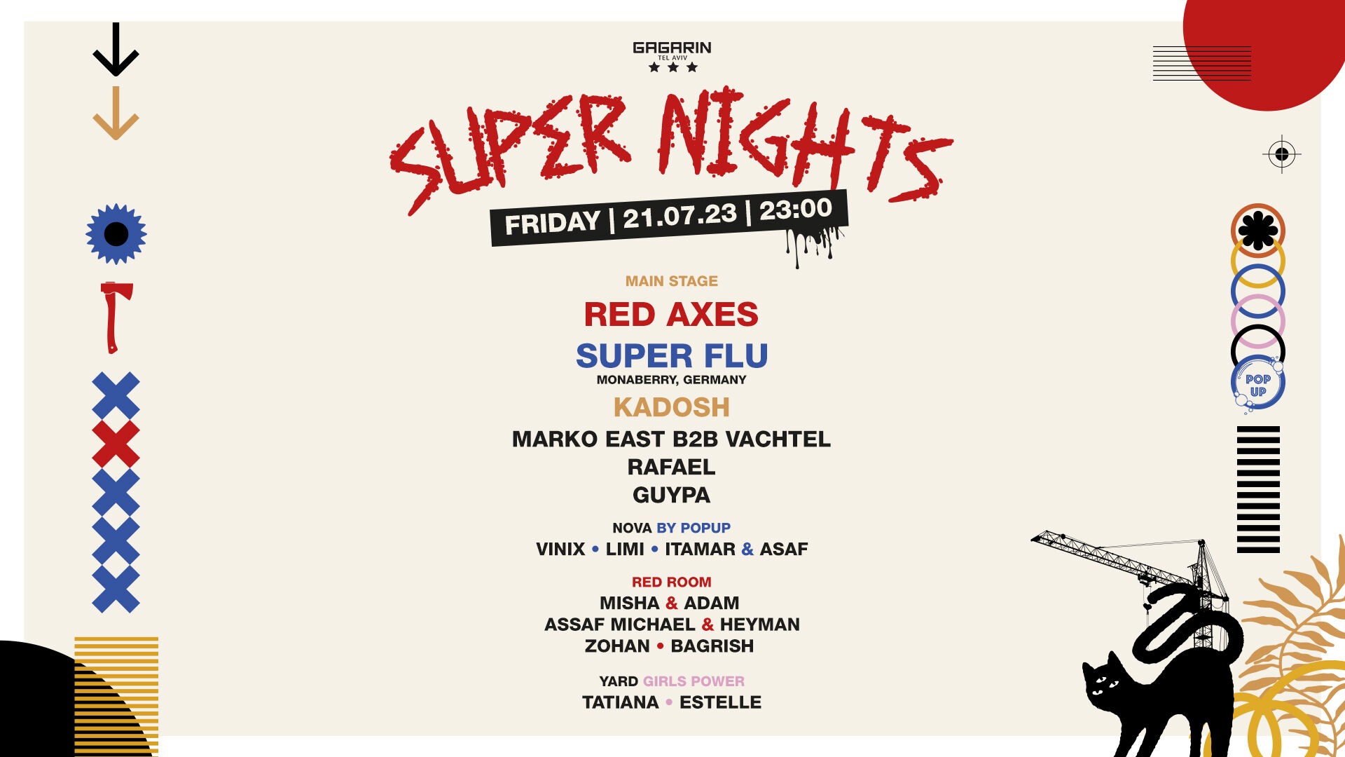 SUPER NIGHTS 21/7 – Red Axes \\ Super flu